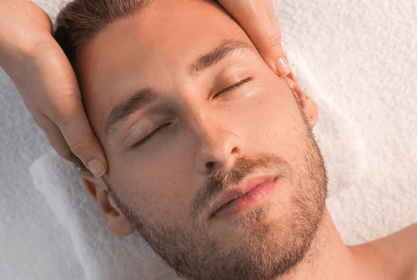 mens facial relaxing face massage skincare treatment philadelphia